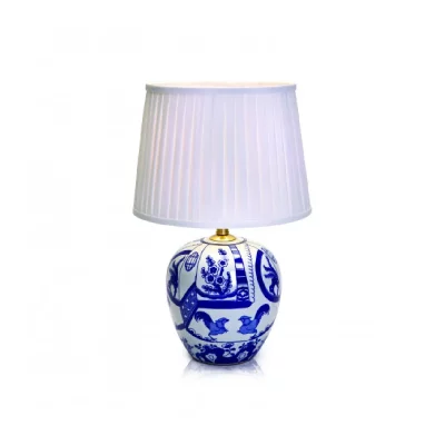 MARKSLOJD Lampe de table G&Ouml;TEBORG bleue et blanche 1 ampoule