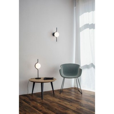 FARO BARCELONA Lampe de table Le Vita - Noir - Avec ampoule LED - 6W - 2700K