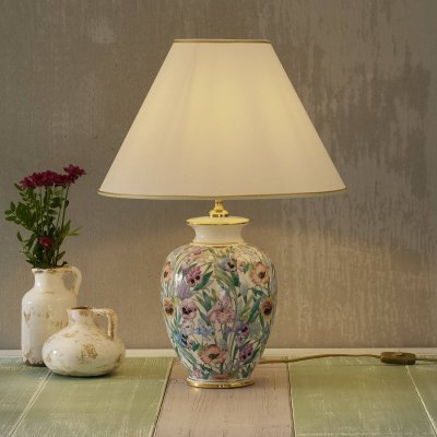 AUSTROLUX Lampe de table style classique GIARDINO Or 24 Carats 1 ampoule