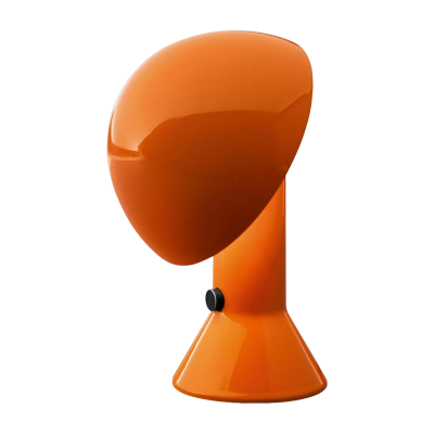 MARTINELLI LUCE Lampe, design, r&eacute;sine orange,  Elmetto orange