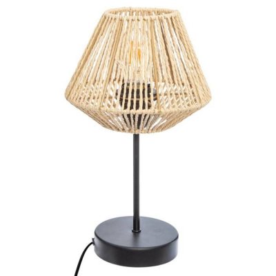 ATMOSPHERA CREATEUR D INTERIEUR Lampe droite sur pied et en corde Naturel h 34 cm - Naturel