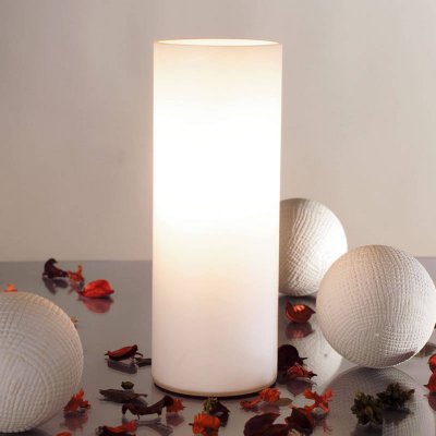 PAULMANN Lampe e14 max 40W design verre blanc,  Noora