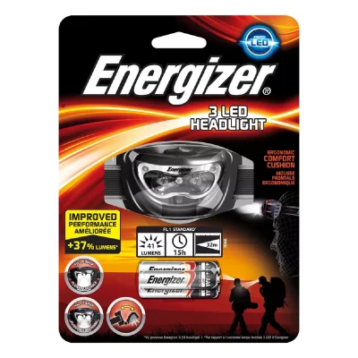 ENERGIZER Lampe  Frontale Led + 3 AAA (LR03) incluses
