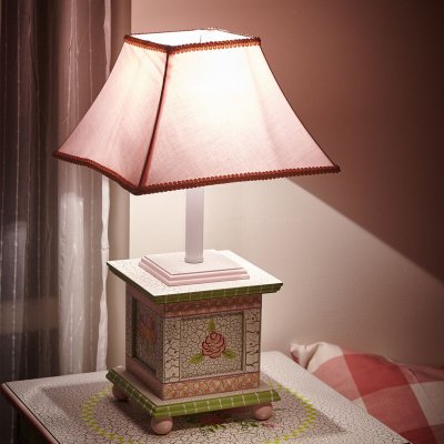 TEAMSON KIDS Lampe Enfant Cracked Rose Chevet Bureau Veilleuse Chambre B&eacute;b&eacute; Fille W-5069ge