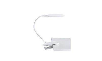ALUMINOR Lampe flexible sur pince LED MIKA blanc 5W Blanc 