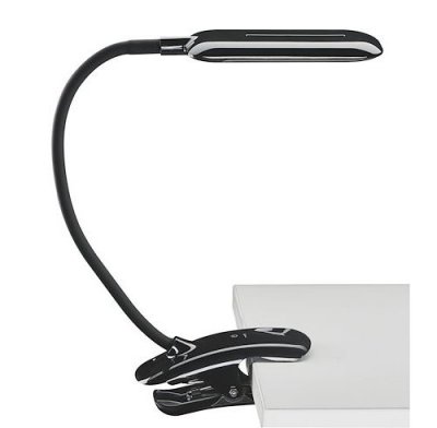 ALUMINOR Lampe flexible sur pince LED MIKA noir 5W Noir 