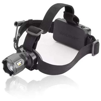 CAT Lampe frontale Ampoule LED  &agrave; batterie 350 g 10 h noir