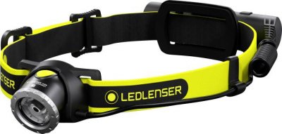 LEDLENSER Lampe frontale LED  iH8R &agrave; batterie 158 g 120 h noir, jaune