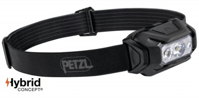 PETZL Lampe Frontale  ARIA 2 RGB : Couleur - Noir, Mod&egrave;le - 450 Lumens, Poids - 106g