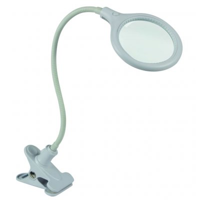 VELLEMAN LAMPE-LOUPE LED AVEC PINCE - 5 DIOPTRES - 6 W - 30 LEDs - BLANC