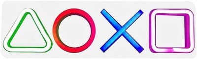  Lampe Playstation Icons PS5 LED Neon Signe de Jeu - Multicolore 