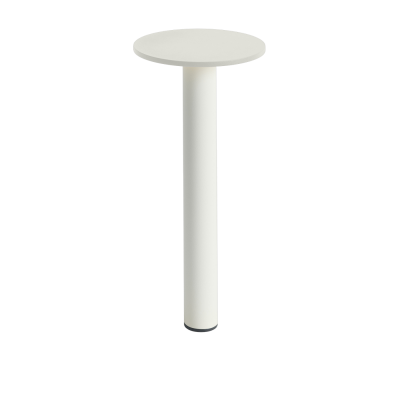 HAY Lampe portable en m&eacute;tal blanc cr&egrave;me 220cm Host - 