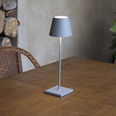 FARO BARCELONA Lampe portable pour ext&eacute;rieur en aluminium gris Toc - 