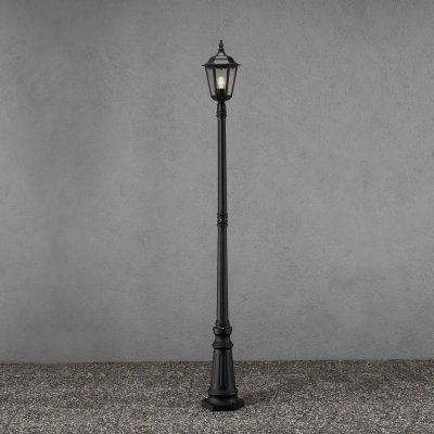 KONSTSMIDE Lampe pour m&acirc;t Firenze &agrave; 1 lampe, noire