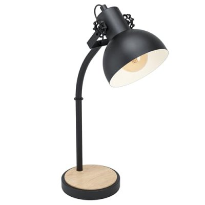 EGLO Lampe sur pied 57cm LUBENHAM coloris noir