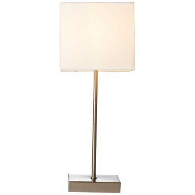BRILLIANT Lampe tactile e14 max 40W moderne m&eacute;tal blanc,  Aglae