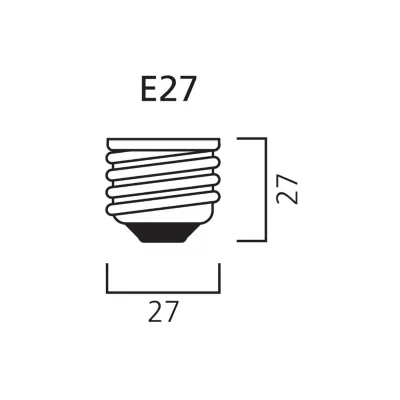 SYLVANIA Lampe TOLEDO  RT GLS CL 827 E27 0029327