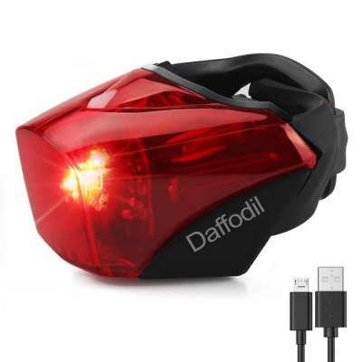 DAFFODIL Lampe v&eacute;lo arri&egrave;re led rouge -  lec510 - eclairage feu arri&egrave;re bicyclette vtt v&eacute;lo