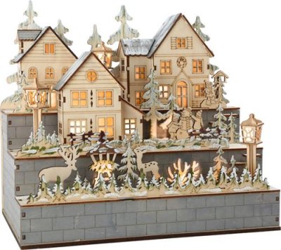 SMALL FOOT Lampe &laquo;&nbsp;Village Hivernal&nbsp;&raquo;