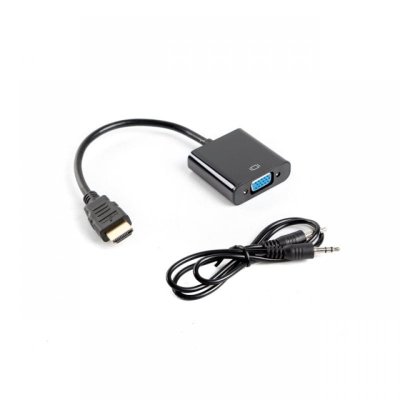 LANBERG  Ad-0017-bk Adapter Hdmi/vga M/f 20 Cm Noir
