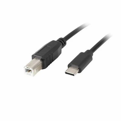 LANBERG  C&acirc;ble USB USB USB-C M &agrave; USB-B m 2.0 ferrite 3M Noir