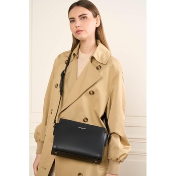 LANCASTER  Sac port&eacute; travers en cuir Constance (Couleur: Noir)  - Noir