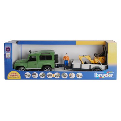 BRUDER Land rover avec remorque 