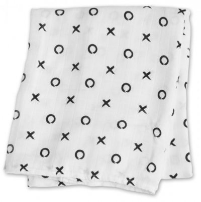 LULUJO Lange en bambou -  - Bisous - ELEMENTS FOR KIDS - Blanc - Mixte