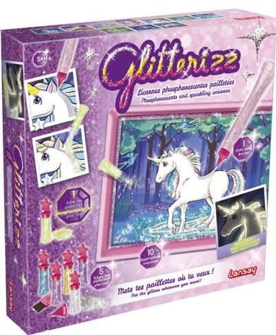 LNSA LANSAY Licorne paillettes Gliterizz