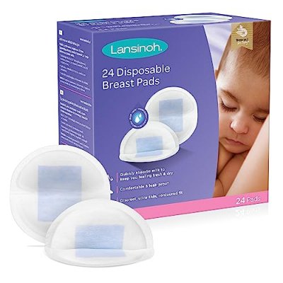 LANSINOH  - Coussinets d'Allaitement Jetables - 24 Pi&egrave;ces