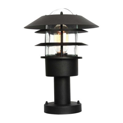 ELSTEAD LIGHTING Lanterne sur pi&eacute;destal d'ext&eacute;rieur &agrave; 1 lumi&egrave;re noire IP44, E27