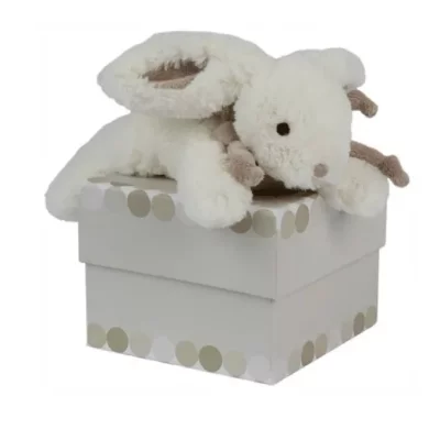 DOUDOU ET COMPAGNIE Lapin bonbon - Taupe - 20 cm