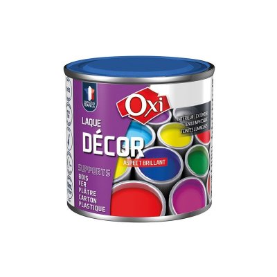 OXI Laque decor multi-support brillant int/ext bleu turque 60ML