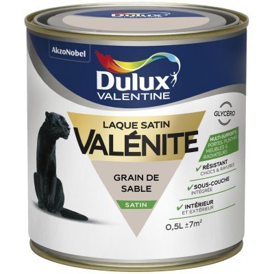 DULUX VALENTINE Laque Val&eacute;nite Grain De Sable Finition : Satin 0,5 l - Grain de Sable