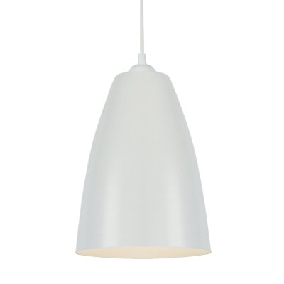 TOSEL LARSEN - Suspension conique m&eacute;tal blanc