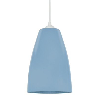 TOSEL LARSEN - Suspension conique m&eacute;tal bleu