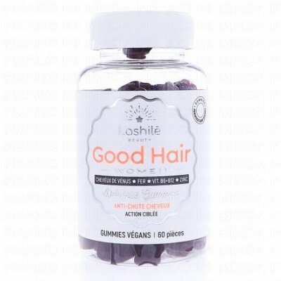 LASHILE BEAUTY Lashil&eacute; Beauty Women Anti-Chute Cheveux 60 Gummies V&eacute;gans