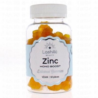LASHILE Lashil&eacute; Beauty Zinc Mono Boost Soin de la peau 60 gummies