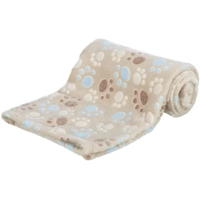 TRIXIE Laslo couverture en peluche, 150 x 100 cm Beige 