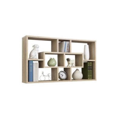 LASSE Etagere murale - 85 x 47,5 x 16 cm - Chene