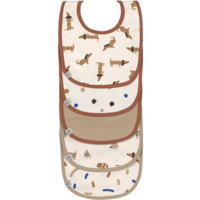 LASSIG L&auml;ssig Bavoir b&eacute;b&eacute; scratch Little Mateys bleu royal lot de 5