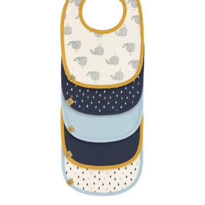LASSIG L&auml;ssig   Bavoir Imperm&eacute;able 5 Pi&egrave;ces Little Water Whale - 1311002452