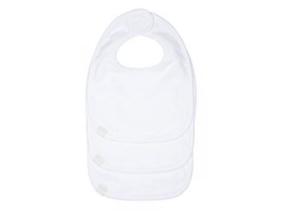 LASSIG L&auml;ssig bavoirs nouveau-n&eacute;s blanc -3 Pi&egrave;ces
