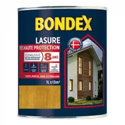 BONDEX Lasure  tres haute protection 8 ans ch&ecirc;ne clair 1 L
