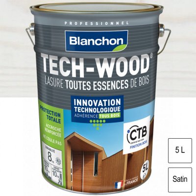 BLANCHON Lasure tech-wood  blanc 5 l