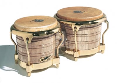 LATIN PERCUSSION  Galaxy Giovanni Bongos 7 1/4"" + 8 5/8"" Dor&eacute;