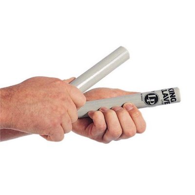 LATIN PERCUSSION  King Klave Claves en fibre de verre 8"" x 1"" Blanc