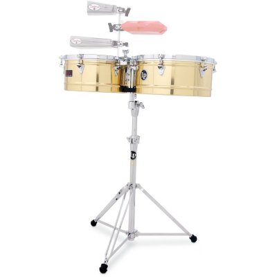 LATIN PERCUSSION  LP1314-BZ Prestige 13"" & 14"" Timbales set de timbales professionnelles