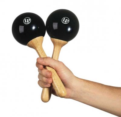 LATIN PERCUSSION  LP389 Paire de Maracas en fibre de verre Noir