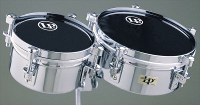 LATIN PERCUSSION  LP845-K 6"" & 8"" Mini Snare Timbales set de mini timbales